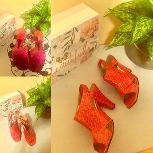 Red heel shoes. Romantic soles. New, never worn.